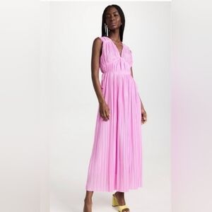 Endless Rose Pink Pleated Full Length Dress